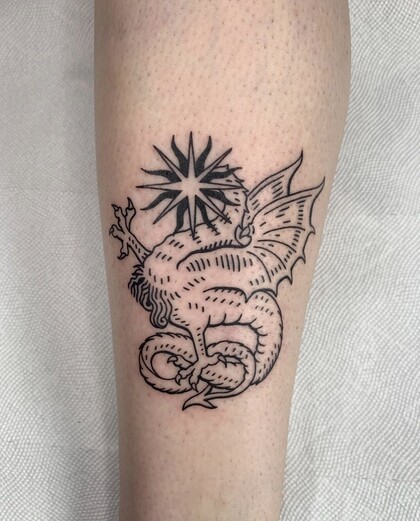 Тату эскиз #59685 Тату мастер Bazhen Nikitin