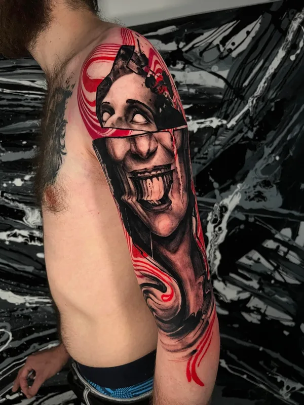 male color realism tatouage sur full sleeve #74342 | Artiste tatoueur Sabin Aliosa
