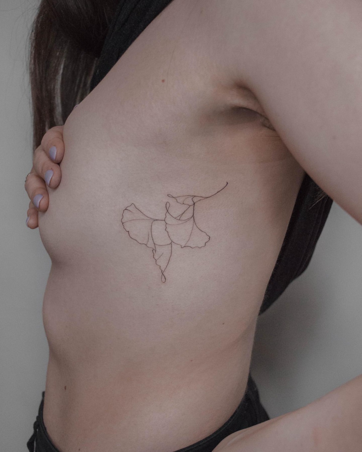 Tribal Leaf tattoo on Back