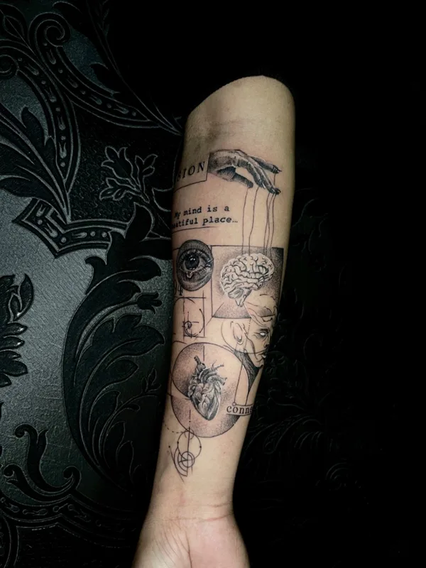 black and grey black and grey 纹身 在 forearm #74953 | 纹身师 Sigitas Kasperavicius