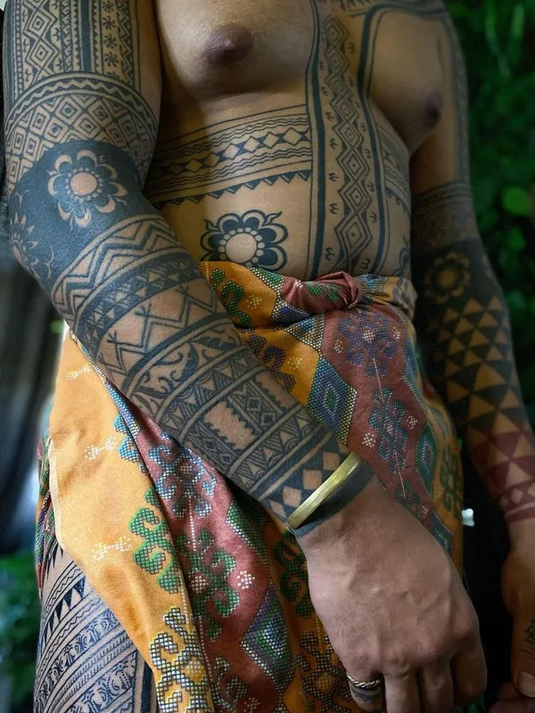 male black tribal 타투 부위 full sleeve #75145 | 타투이스트 Ayla Roda