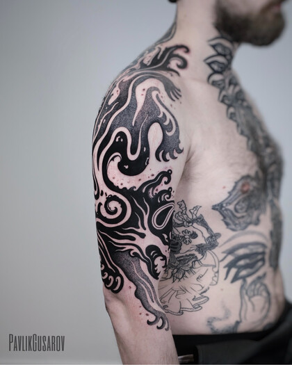 Тату эскиз # Тату мастер Pavlik Gusarov