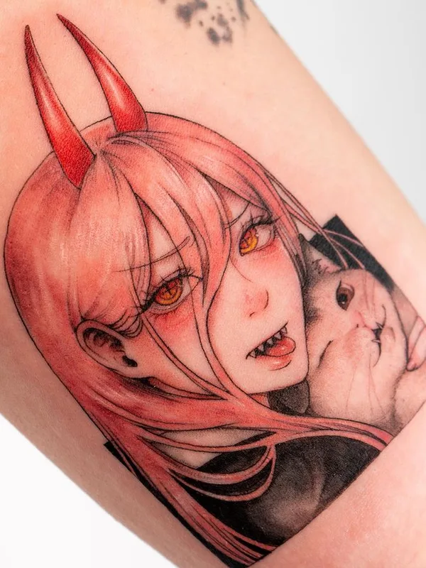 color anime татуировка на forearm #75219 | Тату мастер Domi Lee