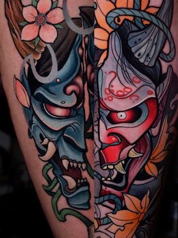 Neojapanese tattoo
