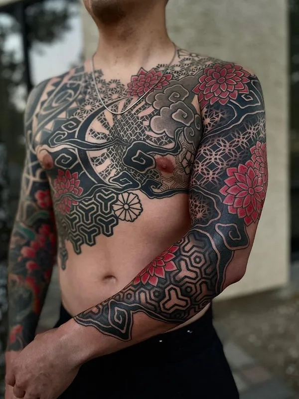 male color japanese Tatuaggio su full sleeve #75557 | Tatuatore Jessi Manchester