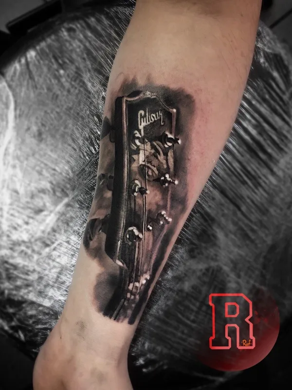 black and grey black and grey Tatuaggio su forearm #75589 | Tatuatore Rafael Shehmametev