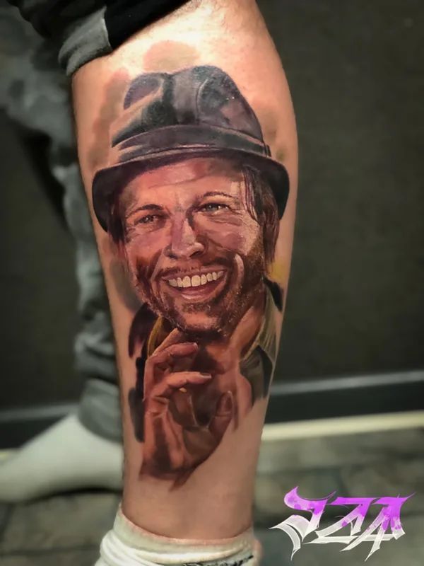 male color realism Tatuaggio su calf #75590 | Tatuatore Rafael Shehmametev
