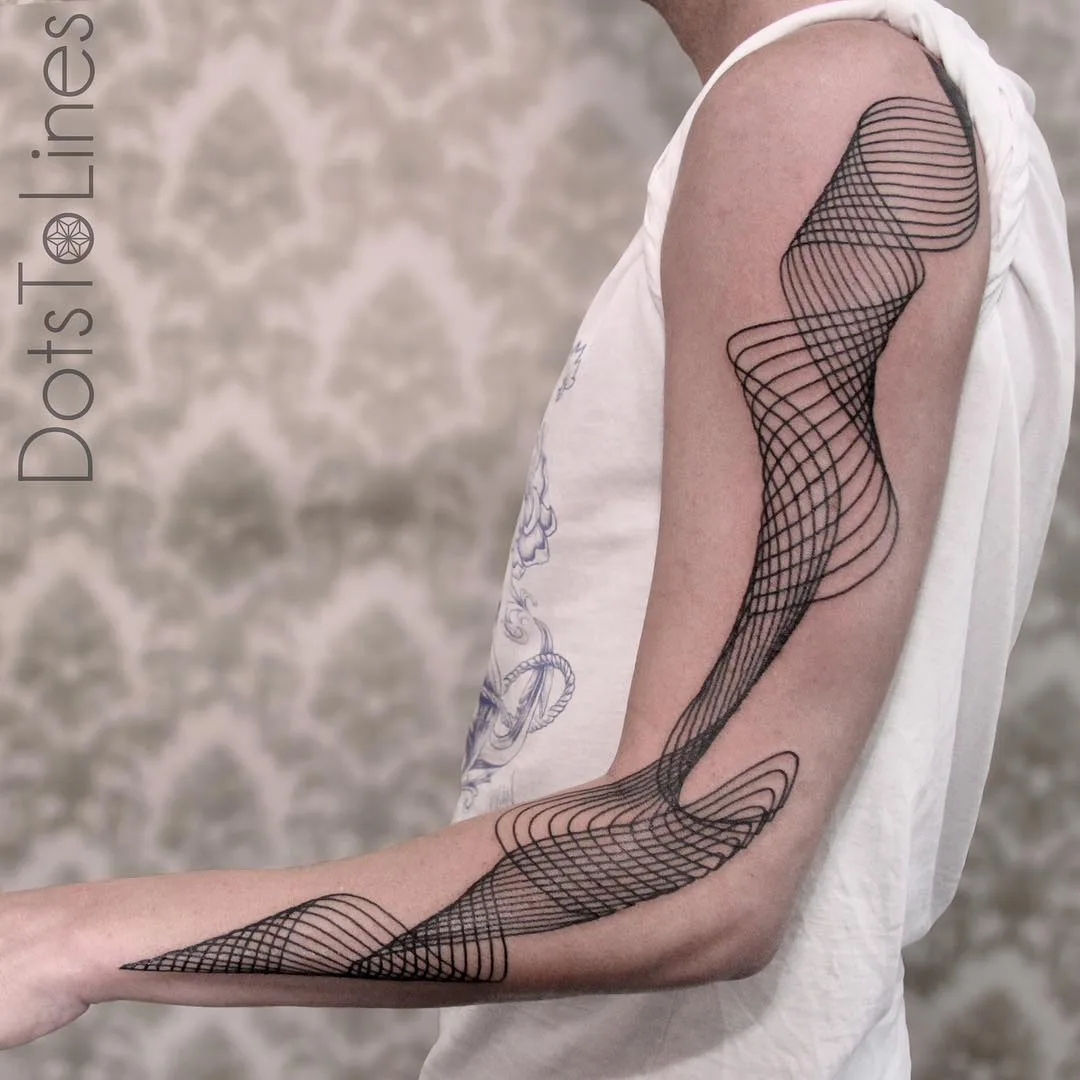 Tattoo artist Chaim Machlev linework, abstract, dotwork, design tattoo | Тату-мастер Chaim Machlev черно-белые, абстрактные, лайнворк, дотворк, сюрреалистичные дизайн татуировки