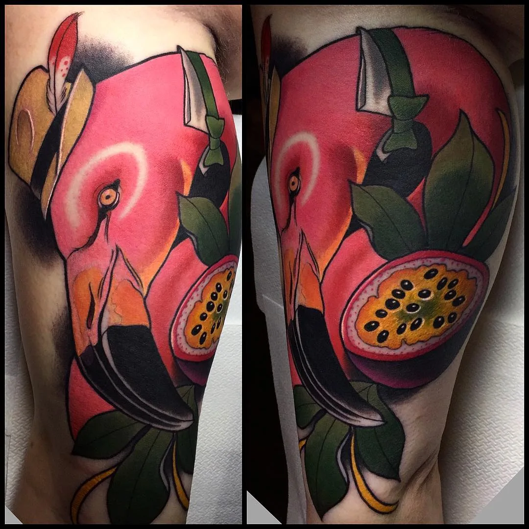Тату-мастер Aniela Dahlgren Fruduva неотрадиционные цветные татуировки нью скул | Tattoo artist Aniela Dahlgren Fruduva neo traditional color tattoo new school tom sellek tattoo