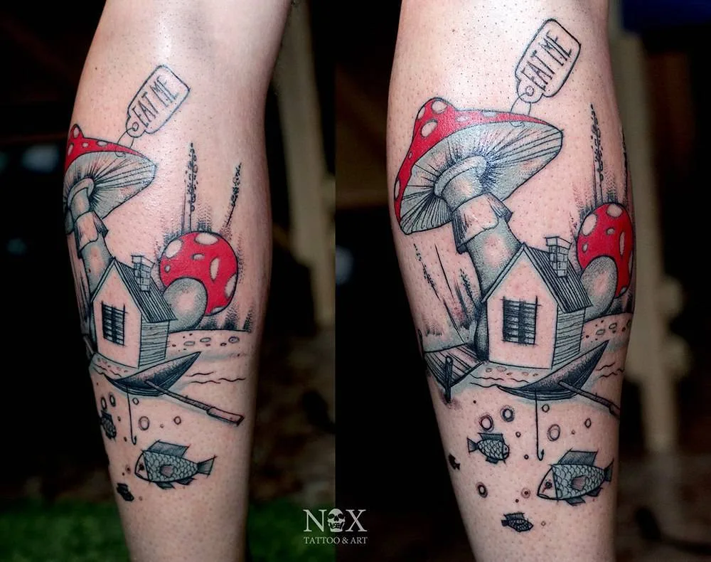 тату-мастер Matty Nox авторские цветные акварельные дизайн татуировки | Tattoo artist Matty Nox color watercolor design tattoo