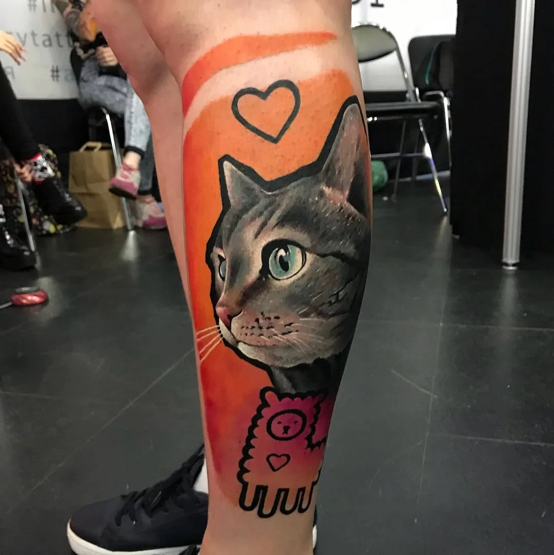 Tattoo artist Sergey Eremin color abstract realistic tattoo | Novorossiysk, Russia