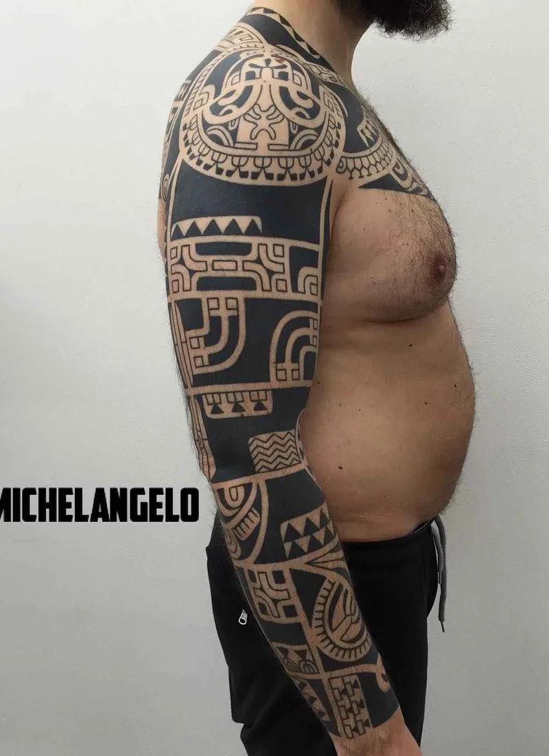 Tatuaggi tribali di Michelangelo