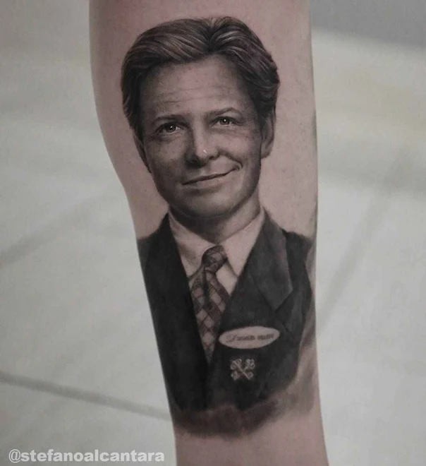 Realism Portrait tattoo on Forearm