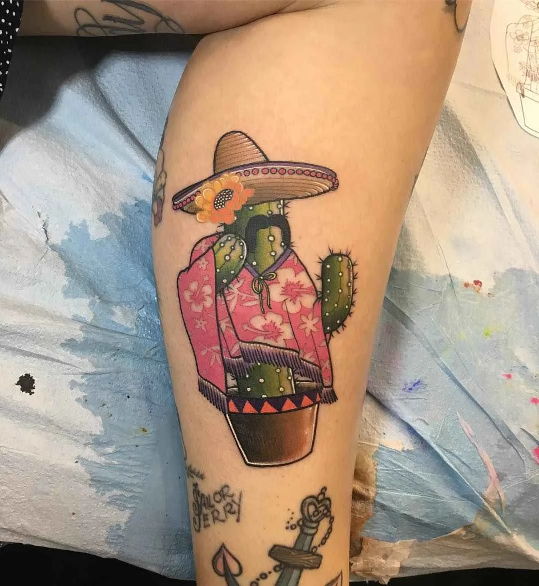 Tattoo artist Leisure Brodie Bandit bright authors new school tattoo in 80's style | Perth, Australia