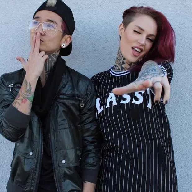 Female tattooed model Tessa Lizz | alternative model from USA