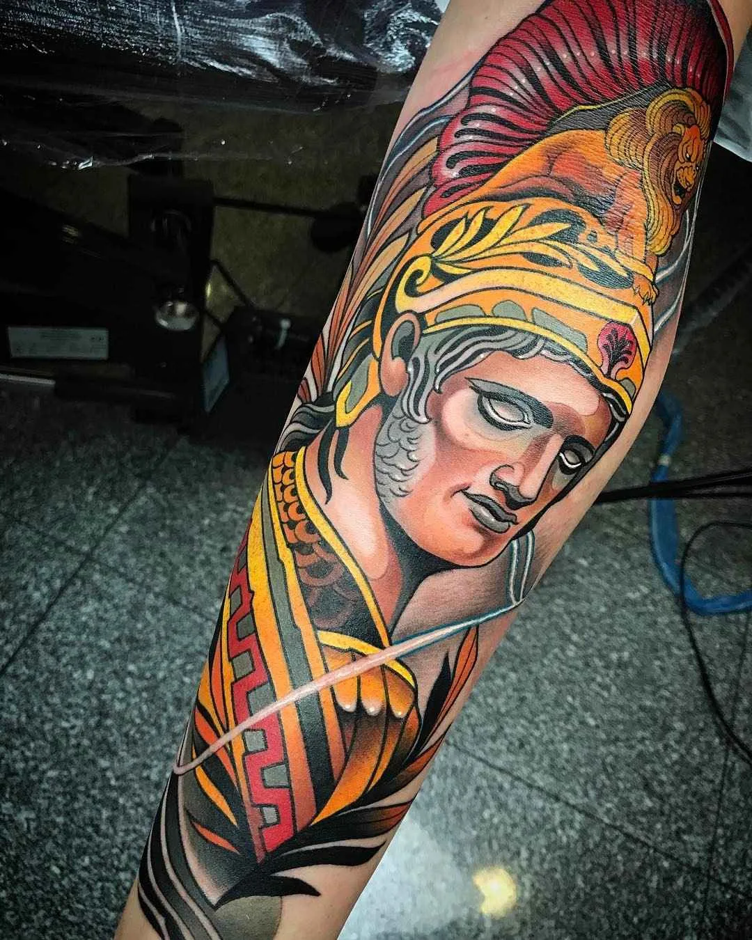 Tattoo artist Johnny Domus Mesquita colorfull neo traditional tattoo | Viseu, Portugal