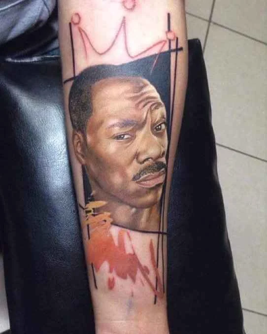 Portrait Portrait, Crown tattoo on Forearm