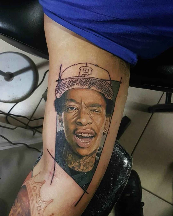 Портретная Portrait, Celebrity tattoo на Предплечье