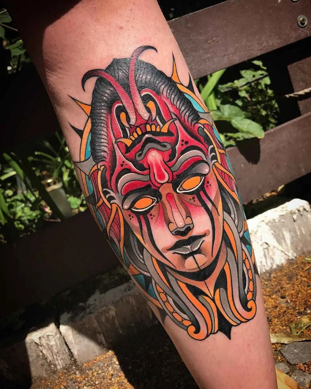 Tattoo artist Johnny Domus Mesquita colorfull neo traditional tattoo | Viseu, Portugal