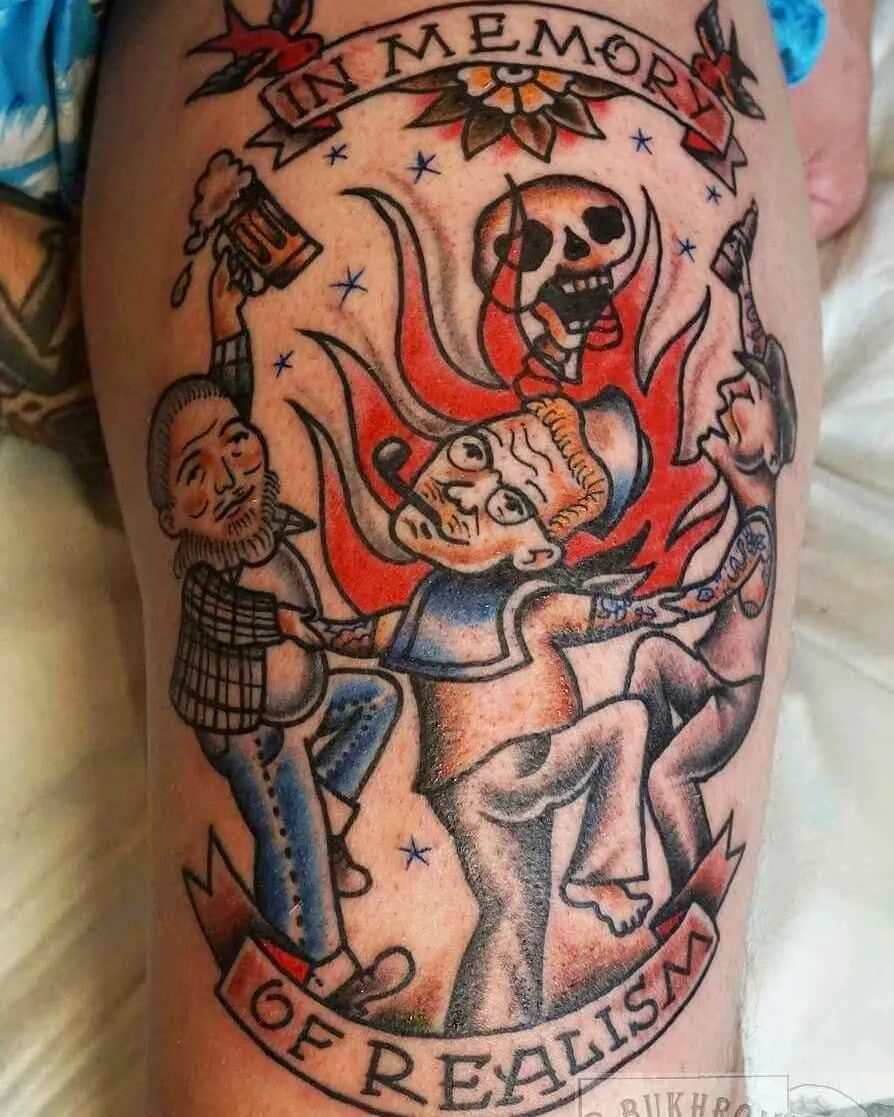 Tattoo artist Dmitry Bukhrov color traditional and old school tattoo | Moscow, Russia