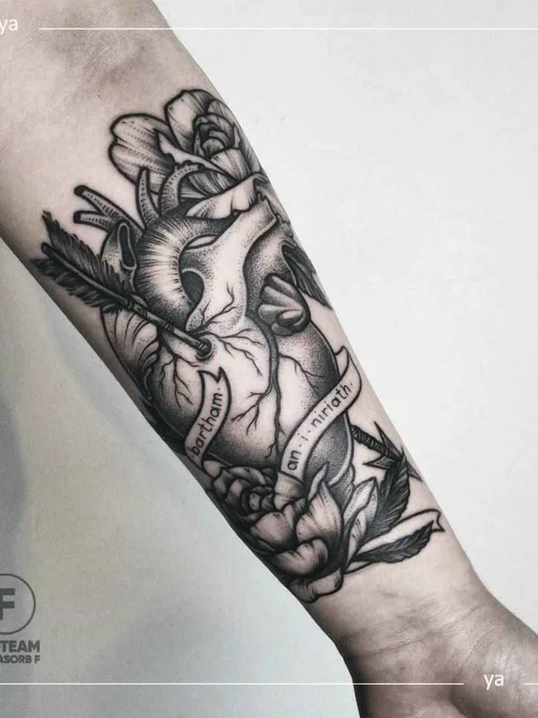 black and grey black and grey Tatuagem em forearm #14818 | Tatuador Анастасия Ятссон
