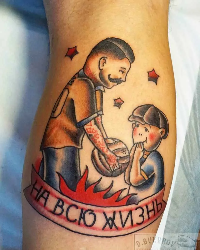 Tattoo artist Dmitry Bukhrov color traditional and old school tattoo | Moscow, Russia