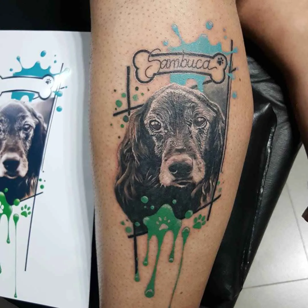 Artista del tatuaggio Renata Jardim bozzetto acquerello ritratto realismo tatuaggio | São Paulo, Brasile
