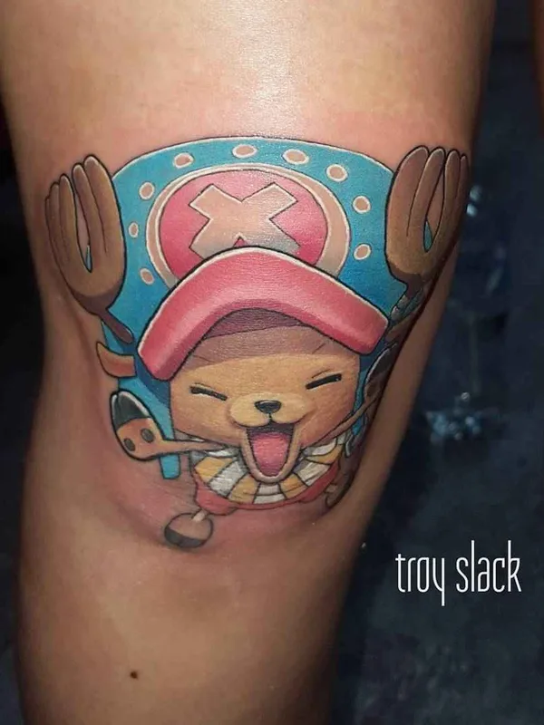 color anime tattoo on knee #14406 | Tattoo Artist Troy Slack