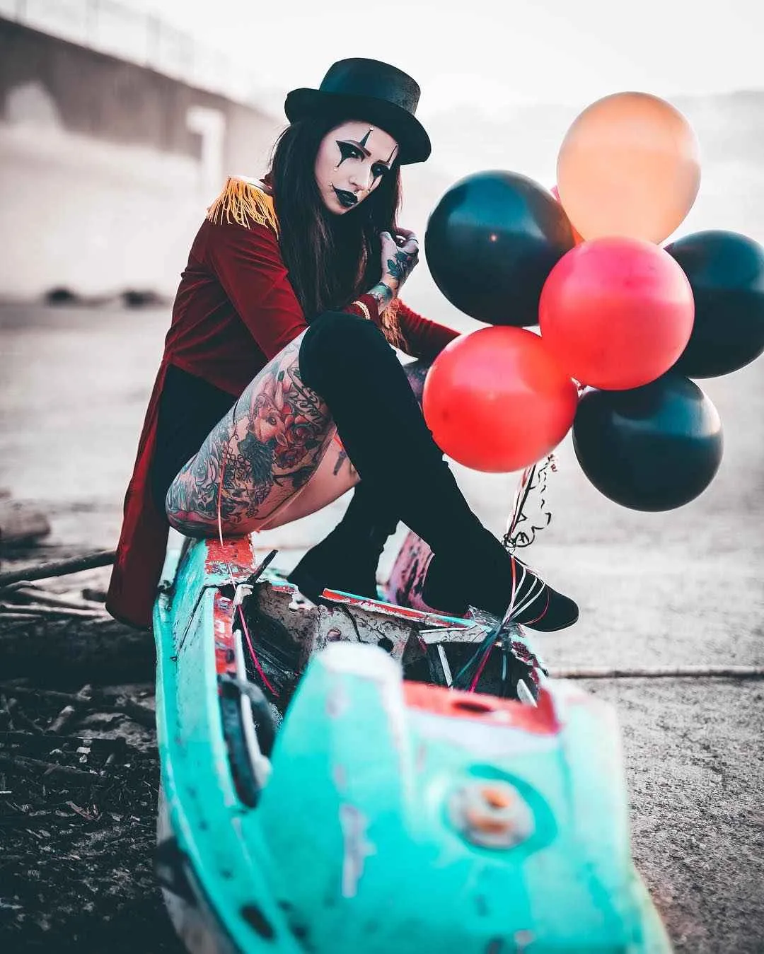 Tattooed model Angela Mazzanti, alternative photo model, inked girl | USA
