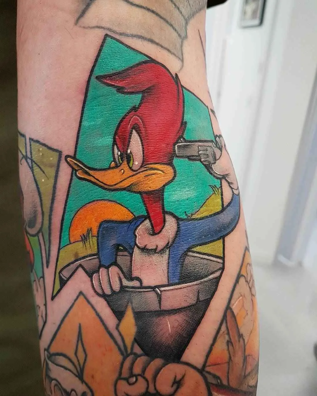 Tatuagem artista Yeray Perez cores autores nova escola tatuagem | Barcelona, Espanha