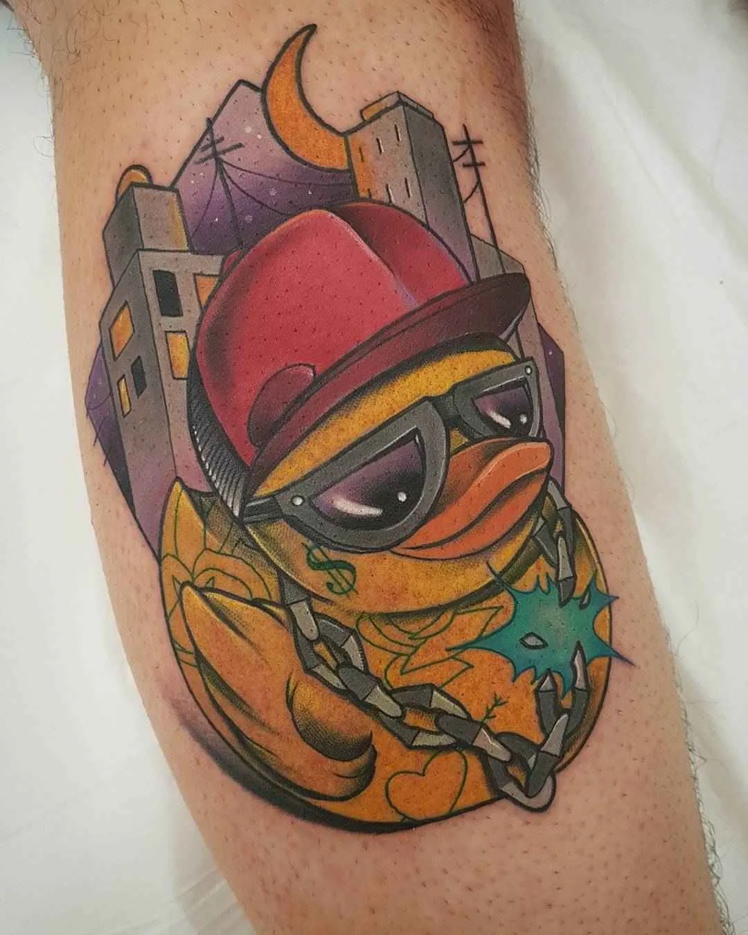 Tatuagem artista Yeray Perez cores autores nova escola tatuagem | Barcelona, Espanha
