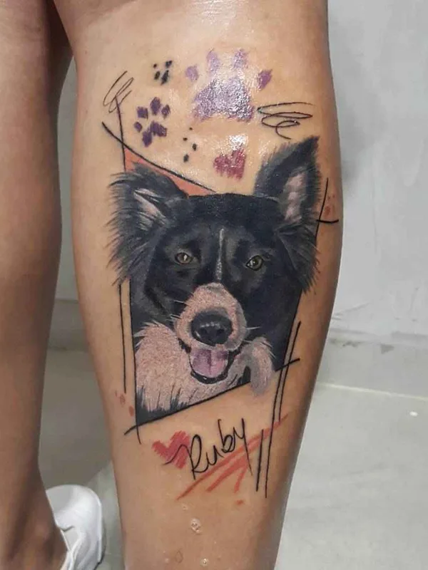 color realism tattoo on calf #14614 | Tattoo Artist Renata Jardim