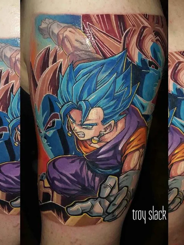 color anime tattoo on upper arm #14410 | Tattoo Artist Troy Slack