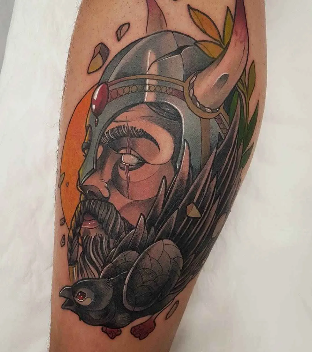 Tatuagem artista Yeray Perez cores autores nova escola tatuagem | Barcelona, Espanha