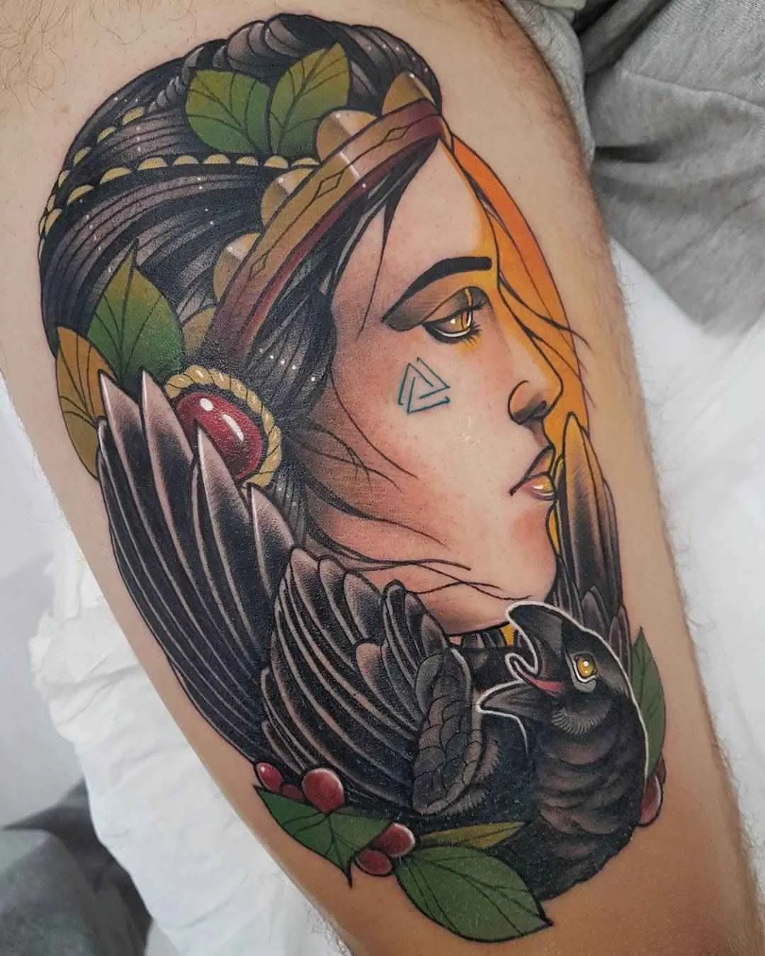 Tatuagem artista Yeray Perez cores autores nova escola tatuagem | Barcelona, Espanha