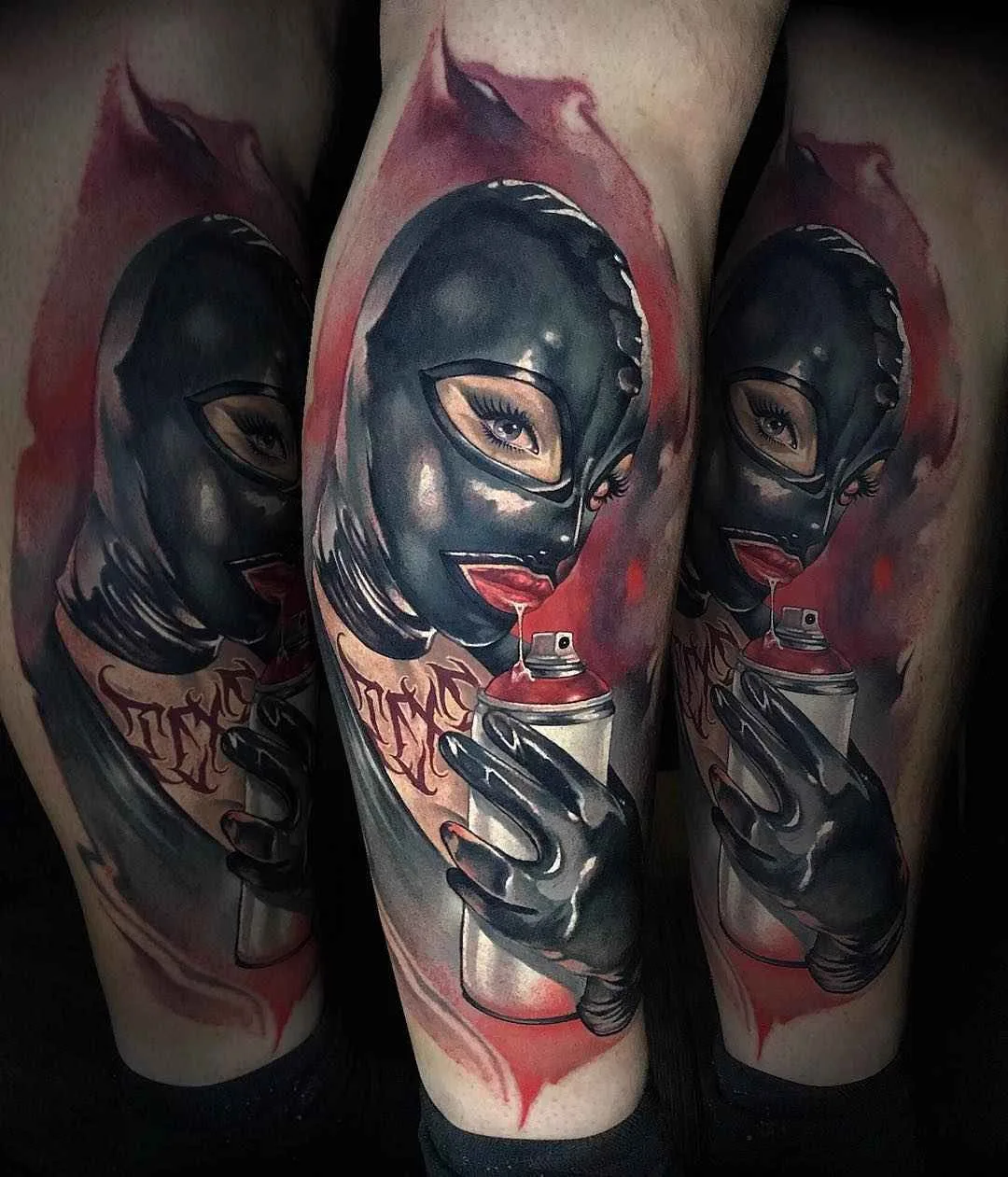 Tattoo artist Benjamin Laukis color realism tattoo in the authors style