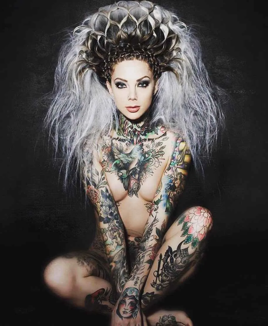 Female tattoo model Madison Skye | alternative model from Canada