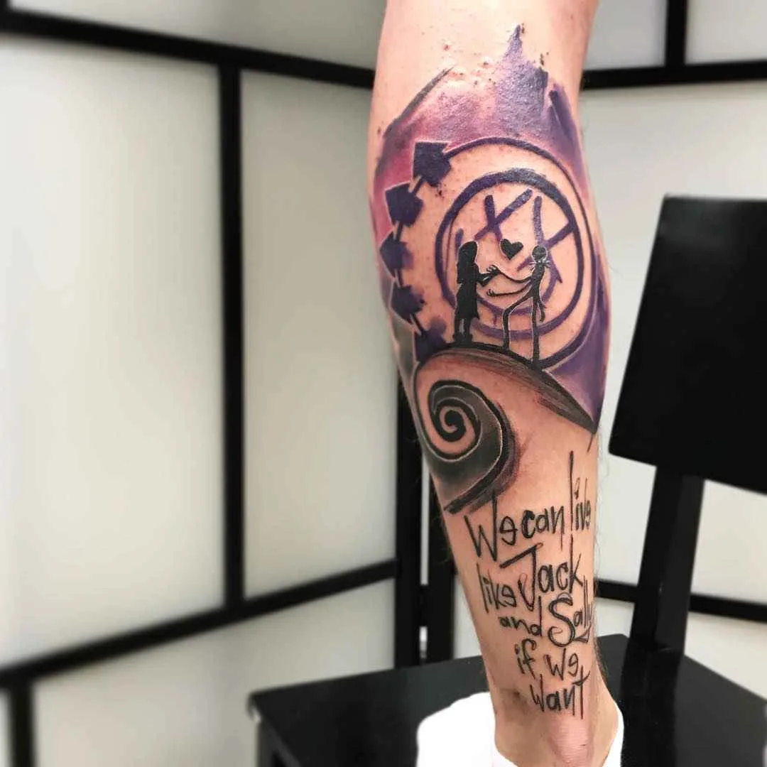 Tattoo artista Emrah De Lausbub crea un tattoo in stile astratto a acquerello | Germania
