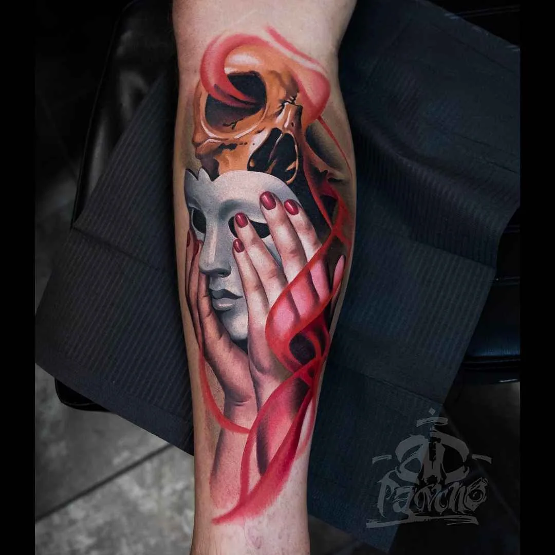 Tatuagem artista A.D. Pancho design realista color