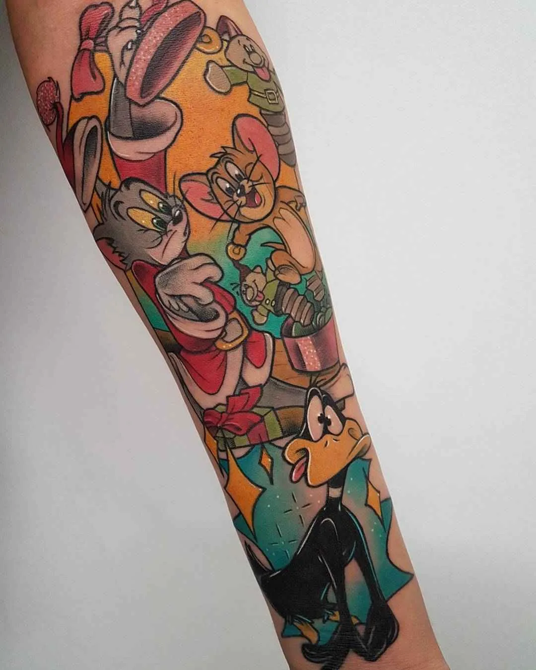 Tatuagem artista Yeray Perez cores autores nova escola tatuagem | Barcelona, Espanha