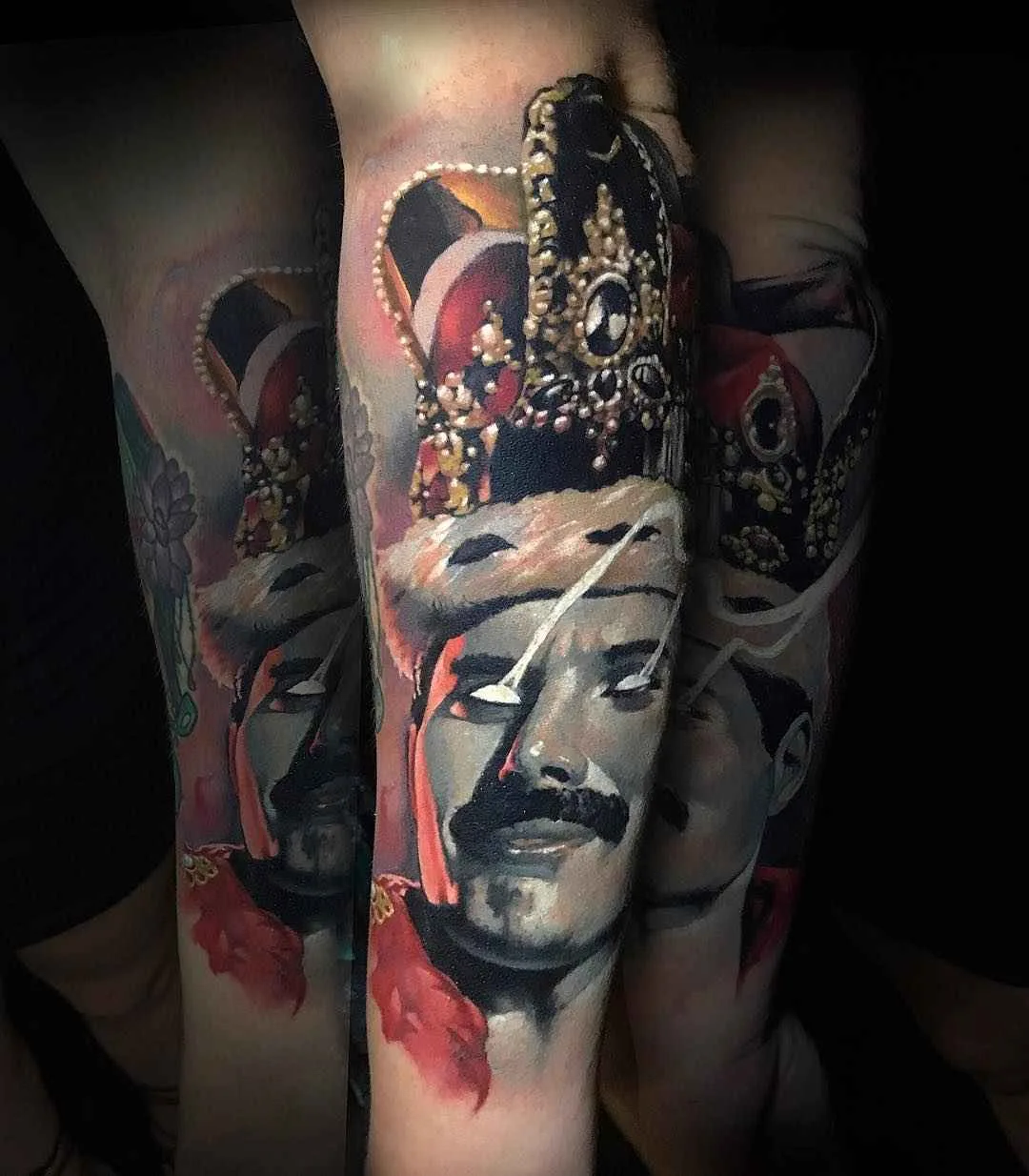 Tattoo artist Benjamin Laukis color realism tattoo in the authors style