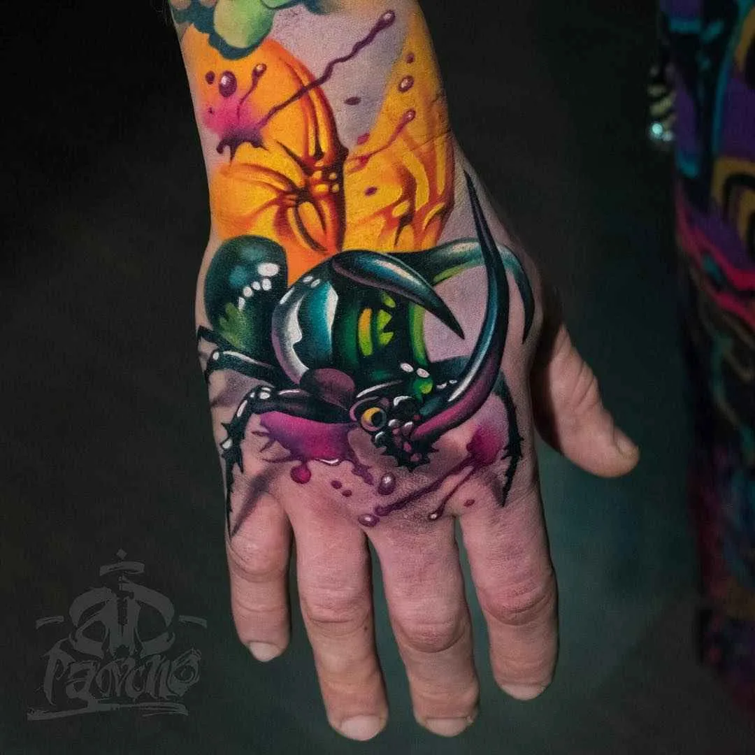 Tatuagem artista A.D. Pancho design realista color