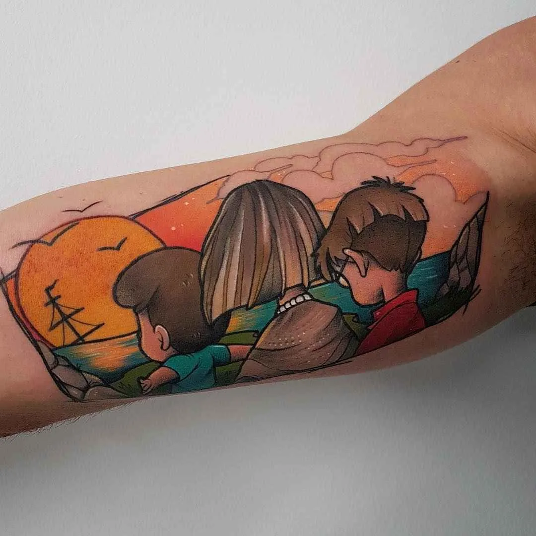 Tatuagem artista Yeray Perez cores autores nova escola tatuagem | Barcelona, Espanha