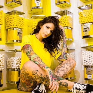 🔥 Горячие фото, портфолио модели  #15276 Тату модель Angela Mazzanti