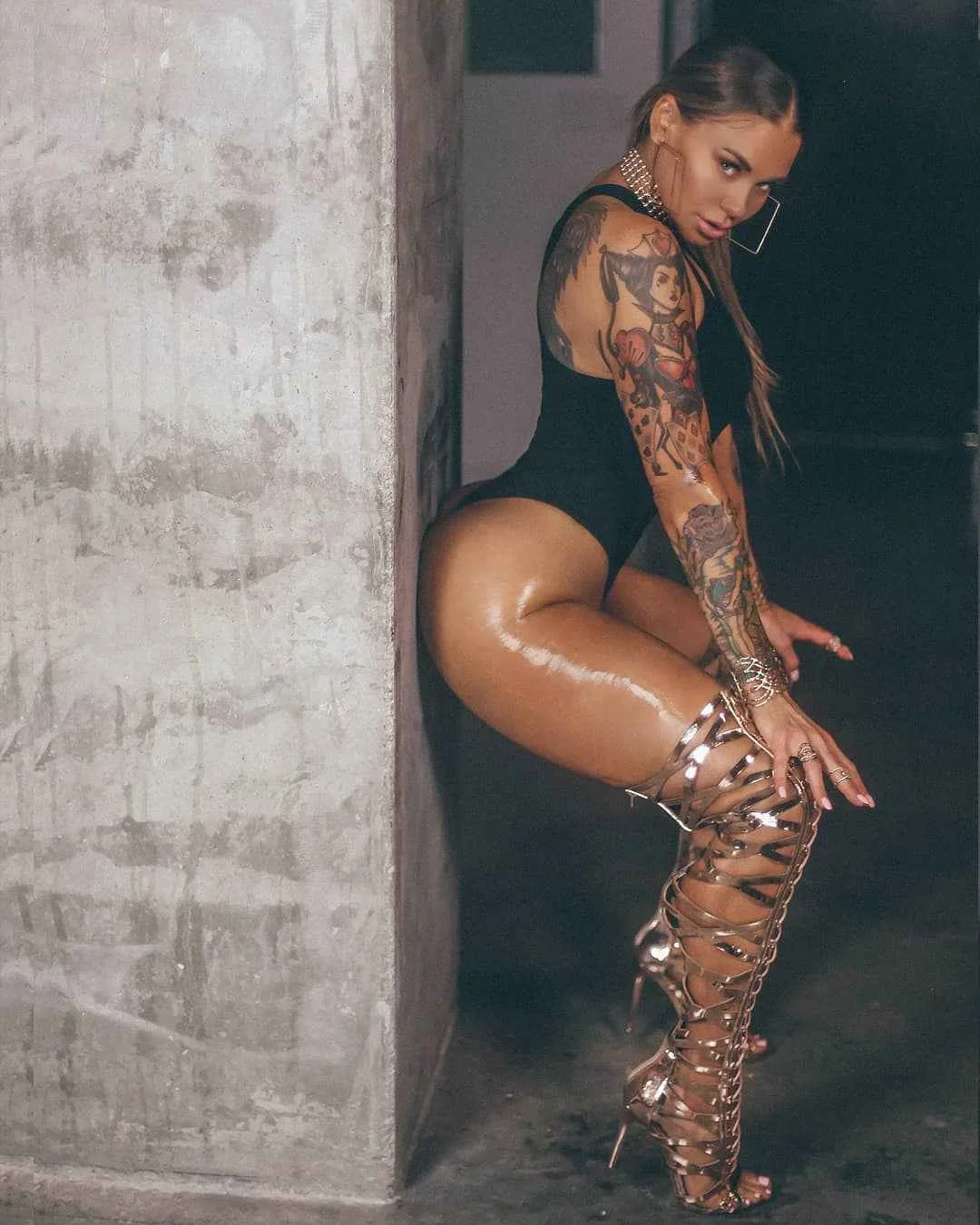 Modello tatuato Calista Melissa, modello alternativo, ragazza tatuata | Stati Uniti