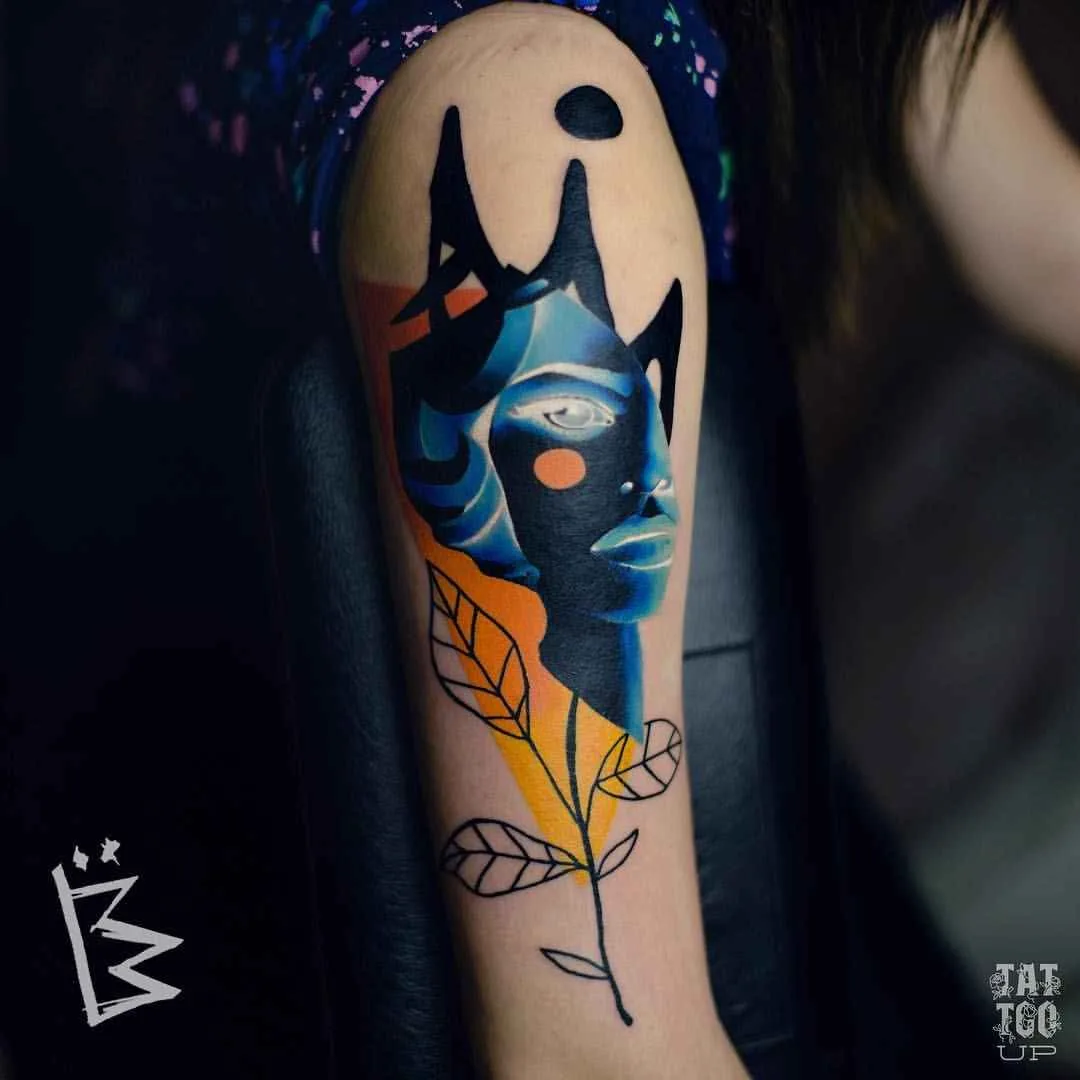 Tattoo artist Sergey Eremin color abstract realistic tattoo | Novorossiysk, Russia