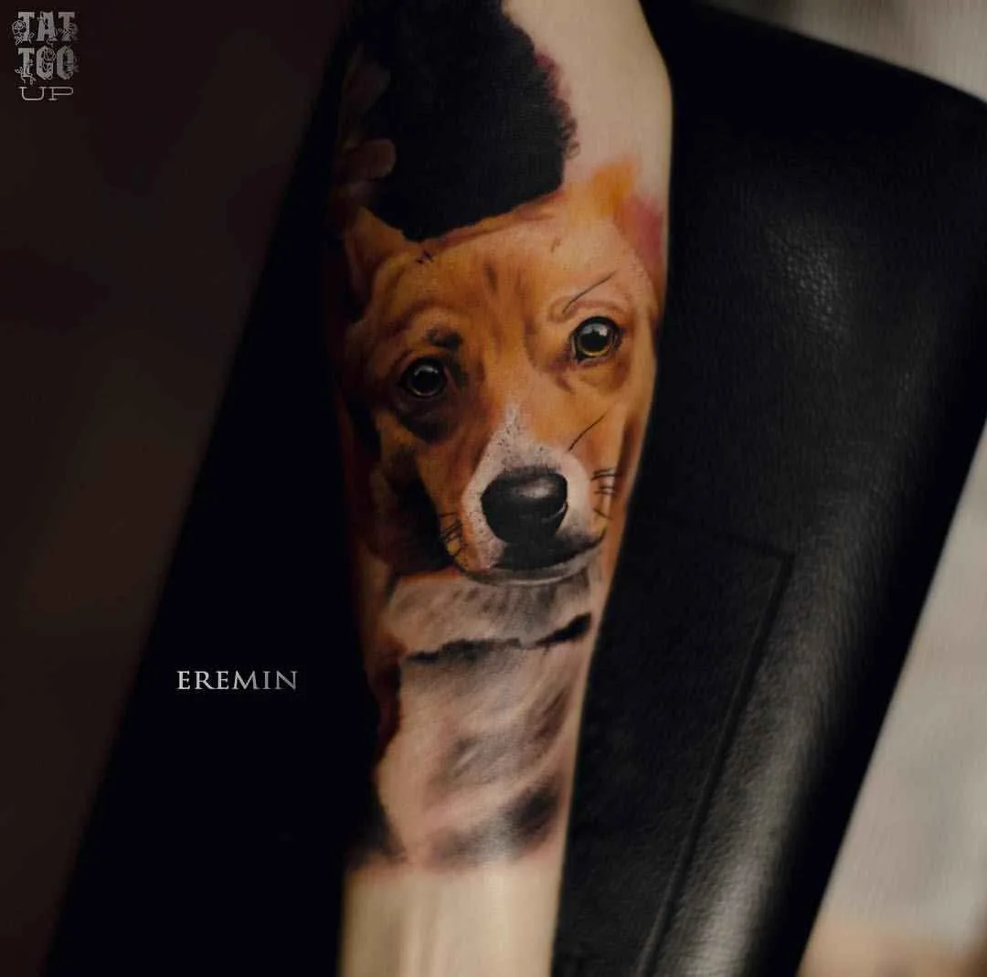 Tatuador Sergey Eremin tatuagem colorida abstrata realista | Novorossiysk, Rússia