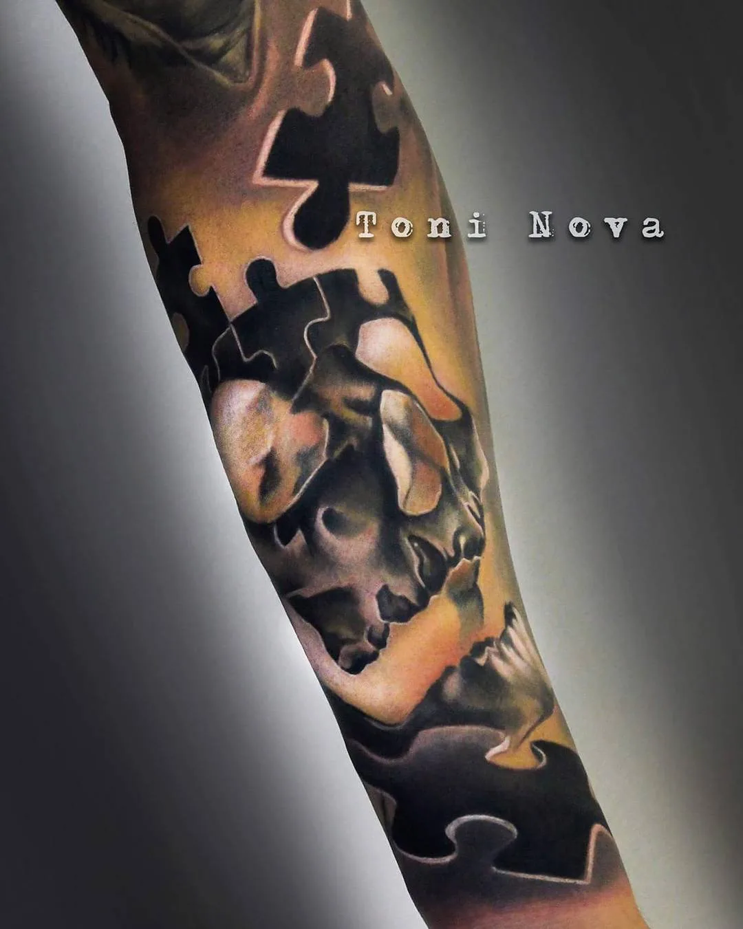 Tattoo artist Toni Nova, color and black&grey portrait tattoo realism, surrealistic tattoo | Barcelona, Spain