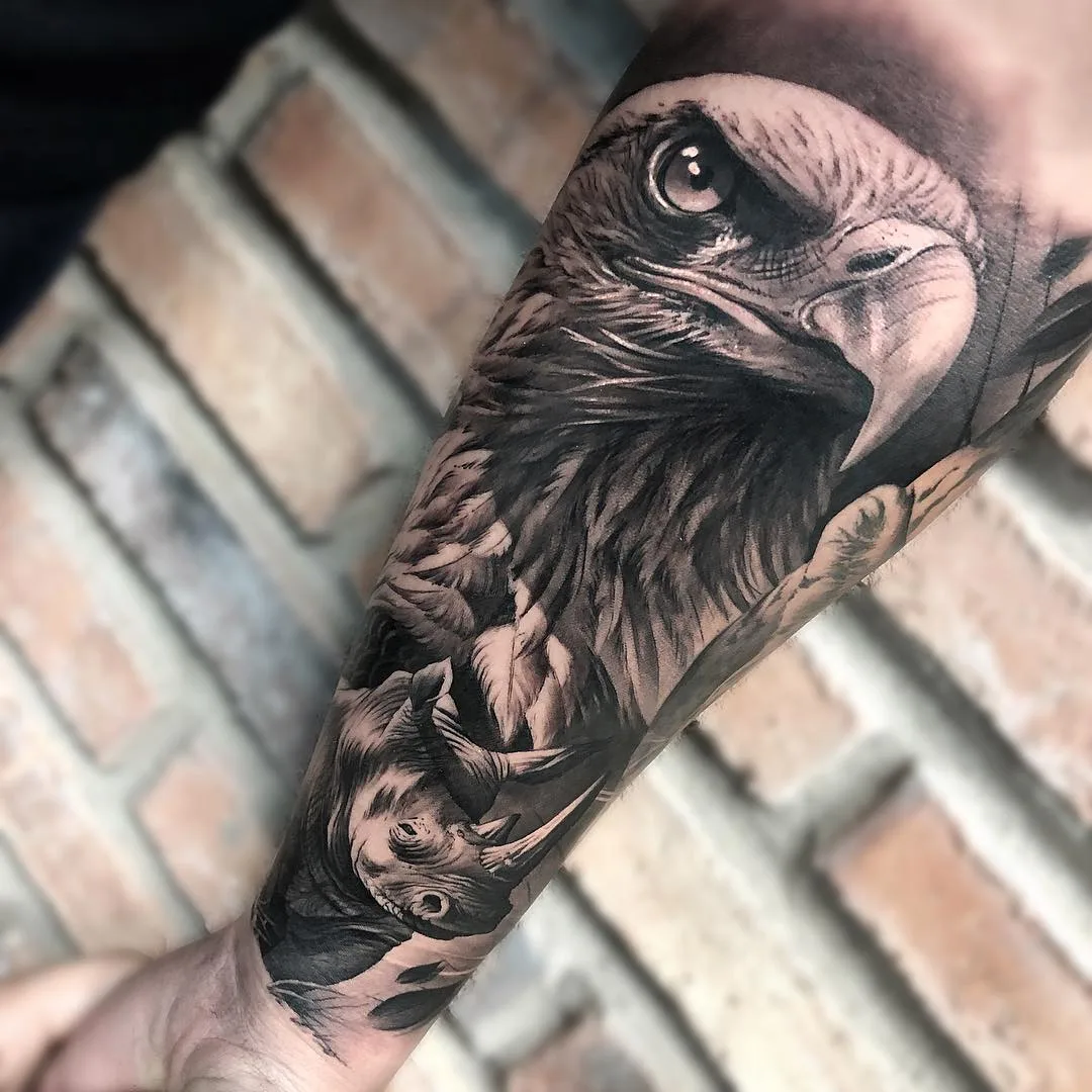 Tattoo artist Matias Noble, black&grey portrait realistic tattoo, Noble Art Gallery | Valencia, Spain