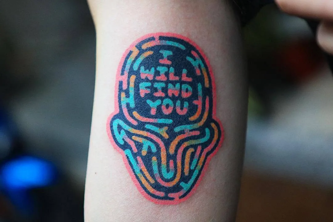 Tattoo artist Zzizziboy, color handpoke tattoo, authors style | Korea